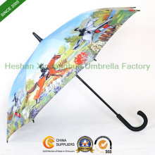 Individuelle Foto Qualität gedruckt Golf Regenschirme (GOL-0027FA)